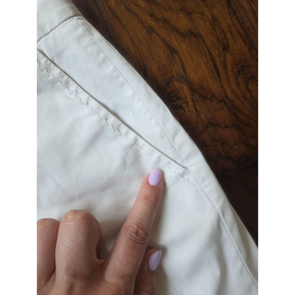 Banana Republic Women's White Cotton Dress Pants Size 10 - Picture 6 of 9